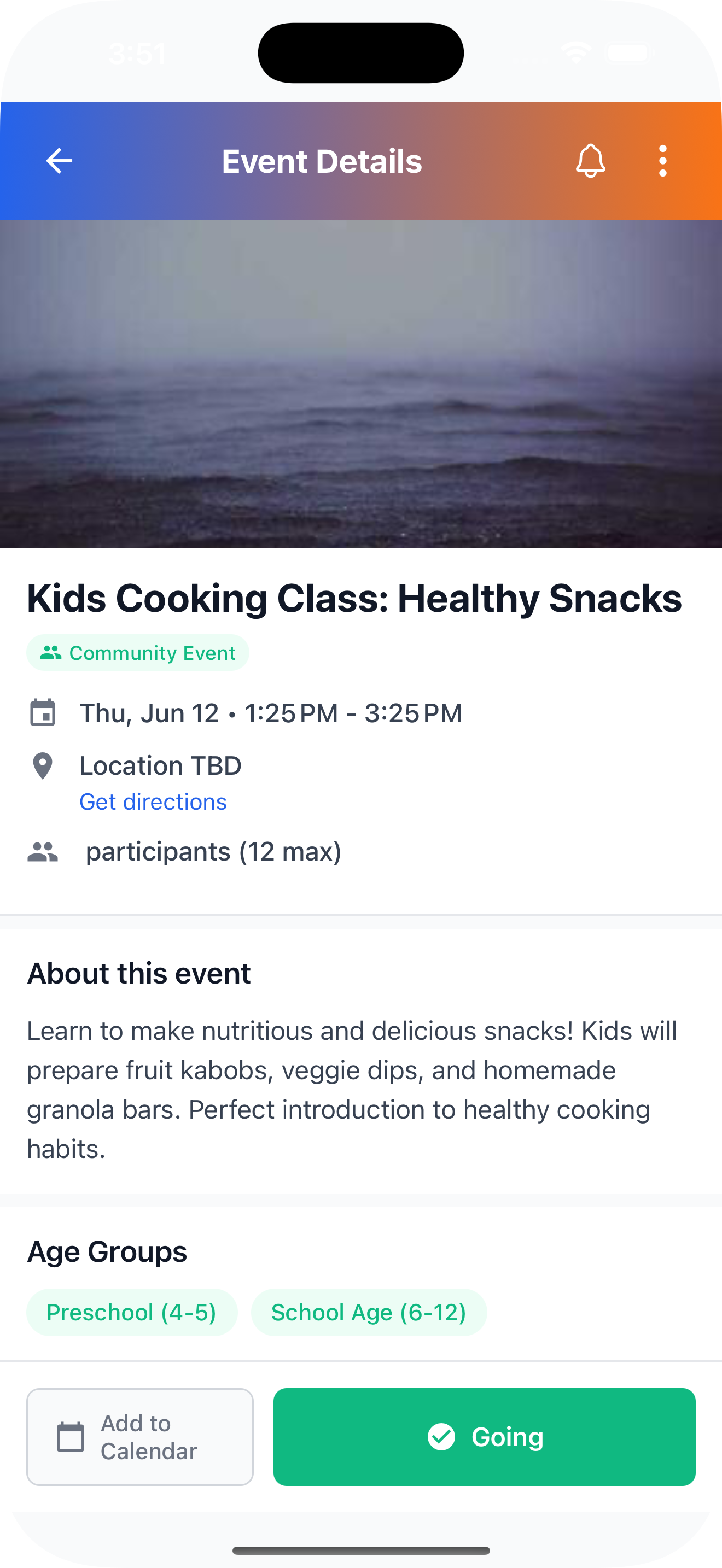 Community Event Details